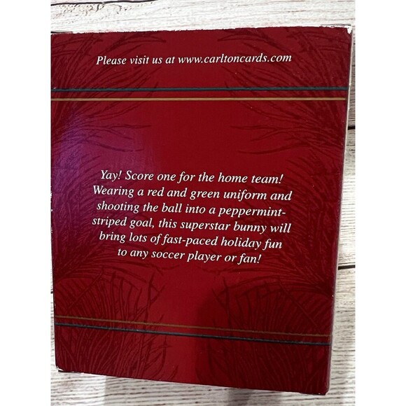 Carlton Cards "soccer Star" Christmas Ornament  #68 - Picture 2 of 5